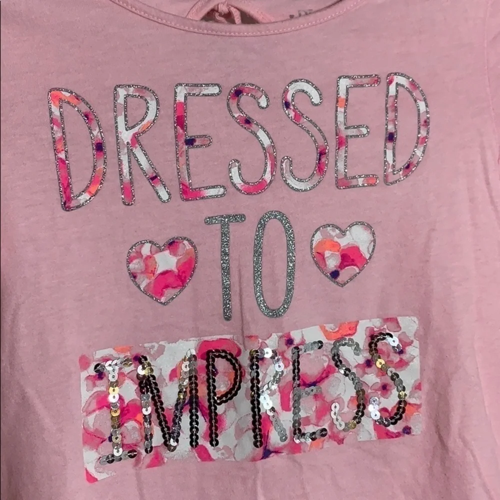 Children’s place dress to impress long sleeve T-shirt medium pink